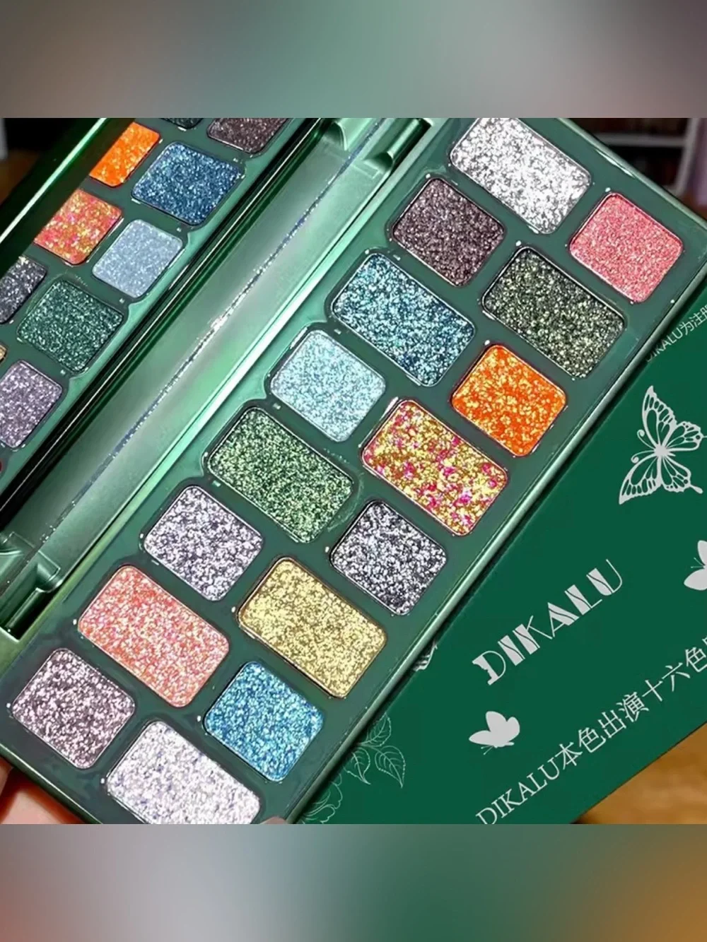 Shimmer Eyeshadow Palette - Multi Glitter Shades